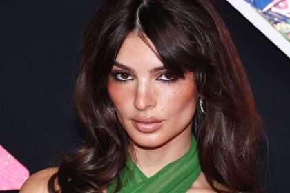 Emily Ratajkowski Wears A Y2k Halter Neck Dress At The