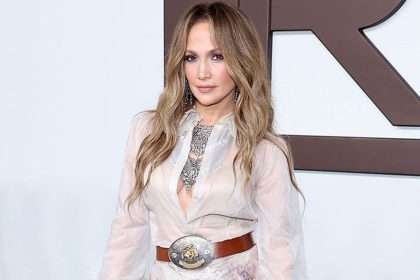 Jennifer Lopez Wears A Dreamy Sheer Dress At Ralph Lauren's