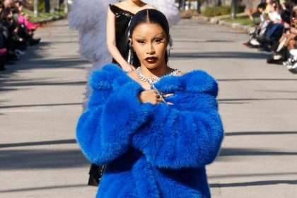 Cardi B Makes Her Runway Debut In Balenciaga's Giant Fuzzy