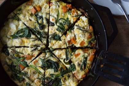 Sweet Potato, Green Onion And Vegetable Frittata Recipe