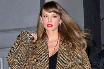 Taylor Swift Goes Out To Dinner In Matching Tweed Coat