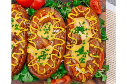 Grilled Cheese Hot Dogs On A Pretzel Bun Recipe