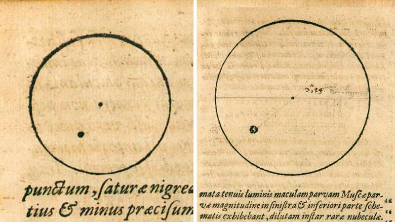 Kepler's 17th Century Drawing Of The Sun Ignites Mysteries Of