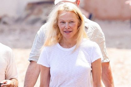 Pamela Anderson Wears Summer's Biggest Skirt Trend In France